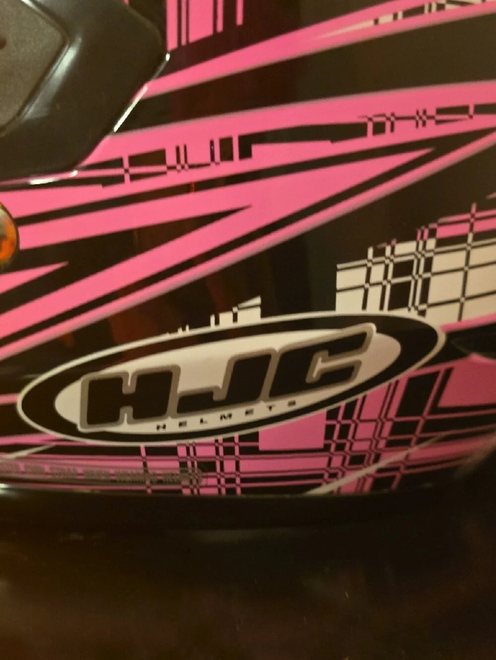 Full-Face Women's Pink & Black Motocross Helmet